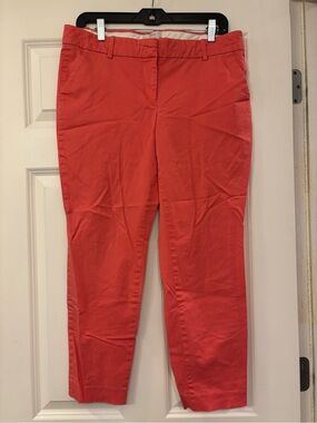 J. Crew Coral Cafe Capri Pants